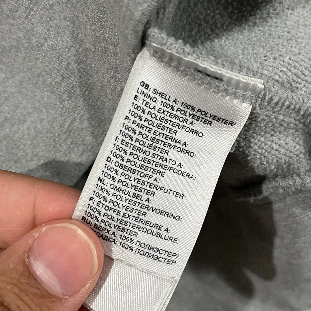 The North Face Hoodie Mens Medium‎ Gray Logo Pullover Sweatshirt Workout Gym